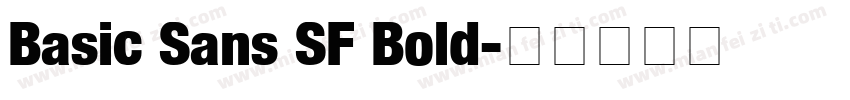 Basic Sans SF Bold字体转换